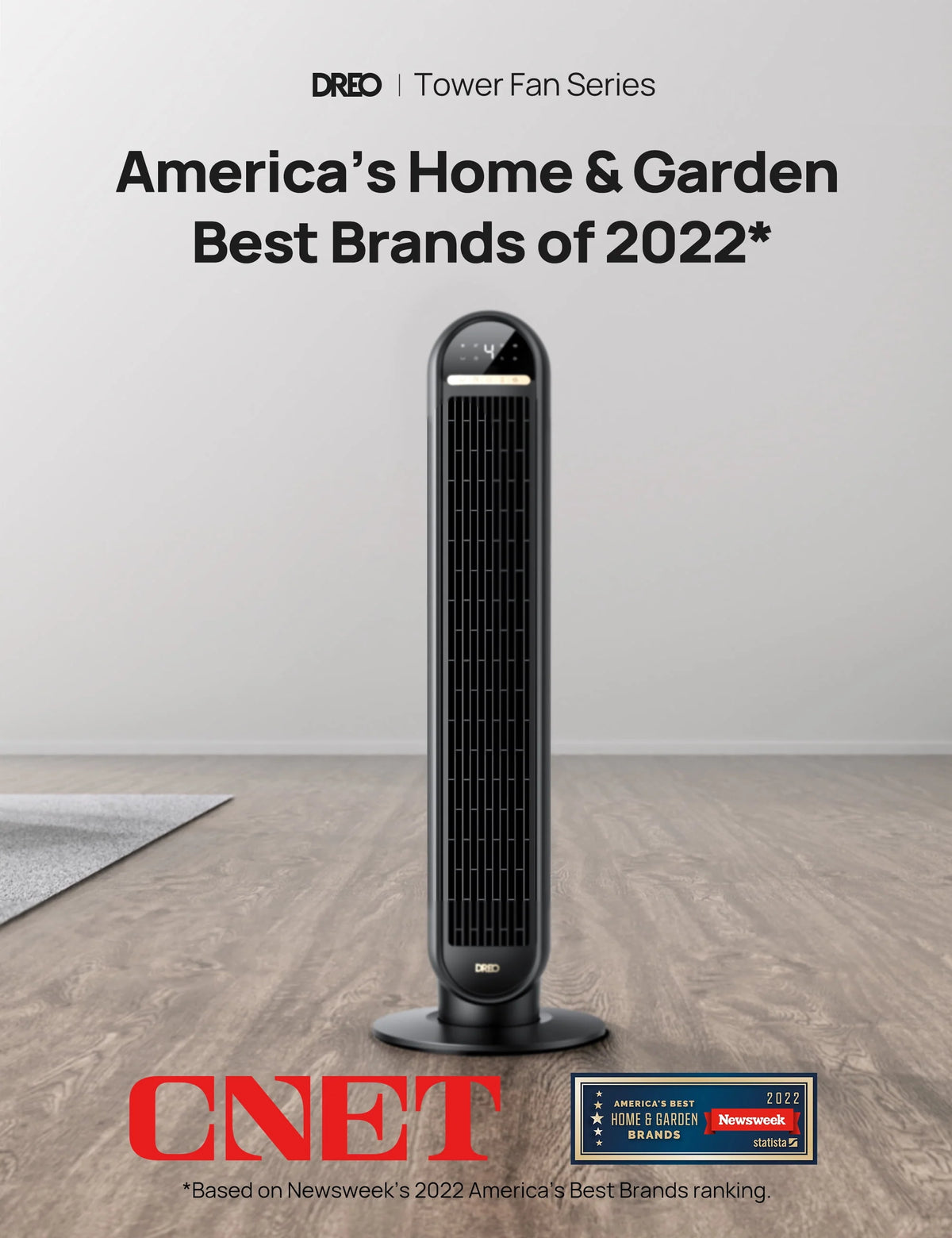36 Standing Floor Fan with Remote 90° Oscillating 4 Speeds C7469