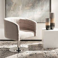 Almond Velvet Swivel Tub Chair C78103