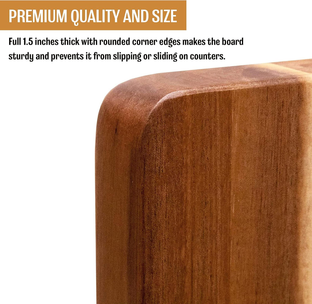 Acacia Wood Cutting Board Pack of 2 F62479