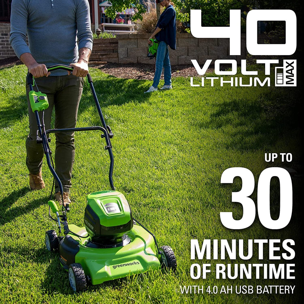40V 19 Cordless Battery Walk-Behind Mower with 4.0Ah Battery & Charger Q3237