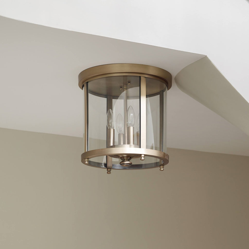 Brushed Nickel Flush Mount Light O75167