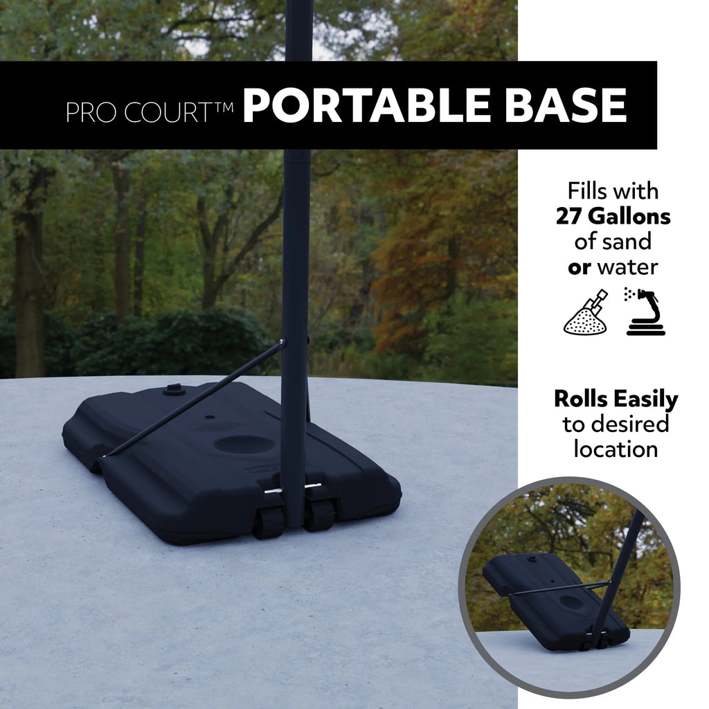 Adjustable Portable Basketball Hoop, 44 inch HDPE Plastic P4391