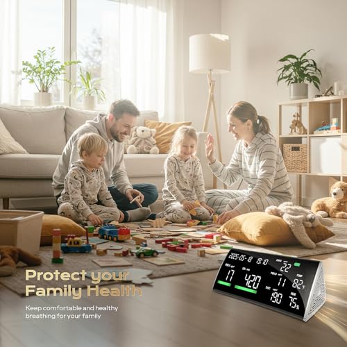 10-in-1 Air Quality Monitor Indoor Portable Co2 Detector V525576