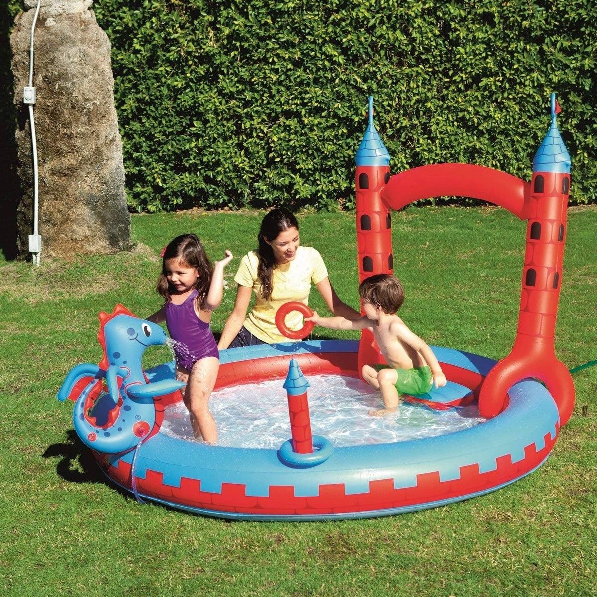Inflatable Interactive Castle Play Pool G196