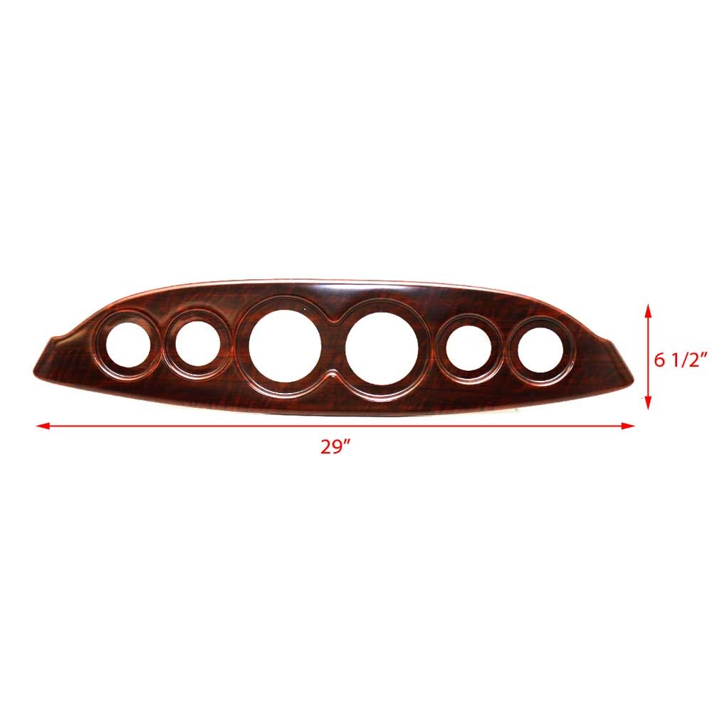 Cherrywood Plastic Boat Gauge Panel W238