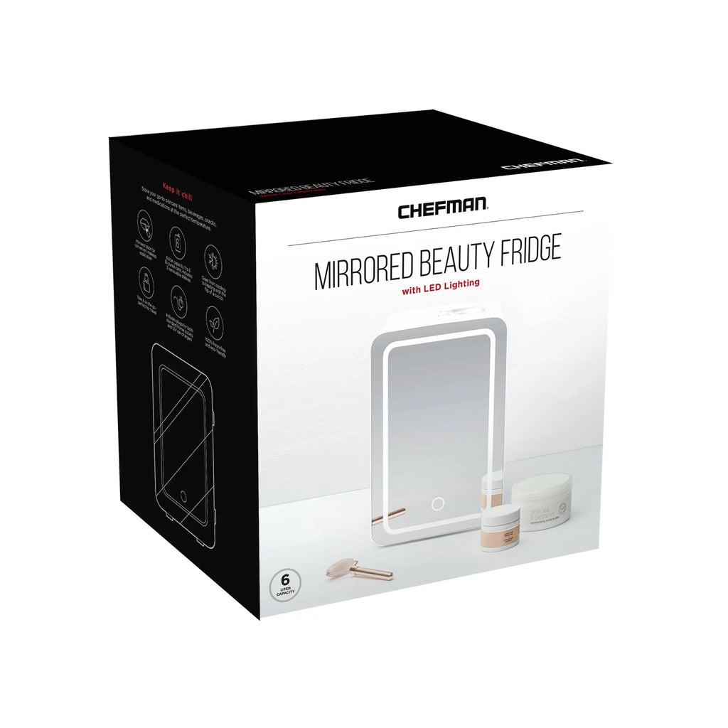 White 6L Mini Fridge with LED Light Q157734