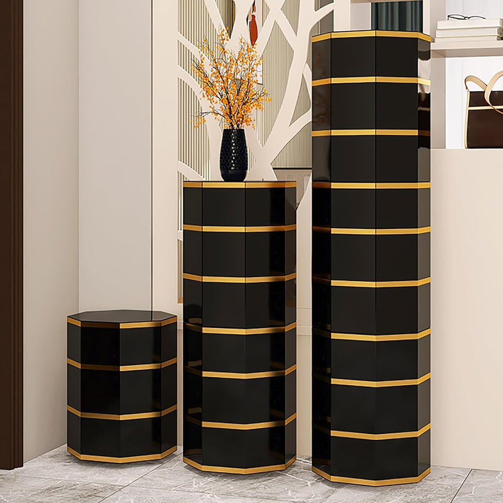 Tall Round Rotating Metal Shoe Rack J5707