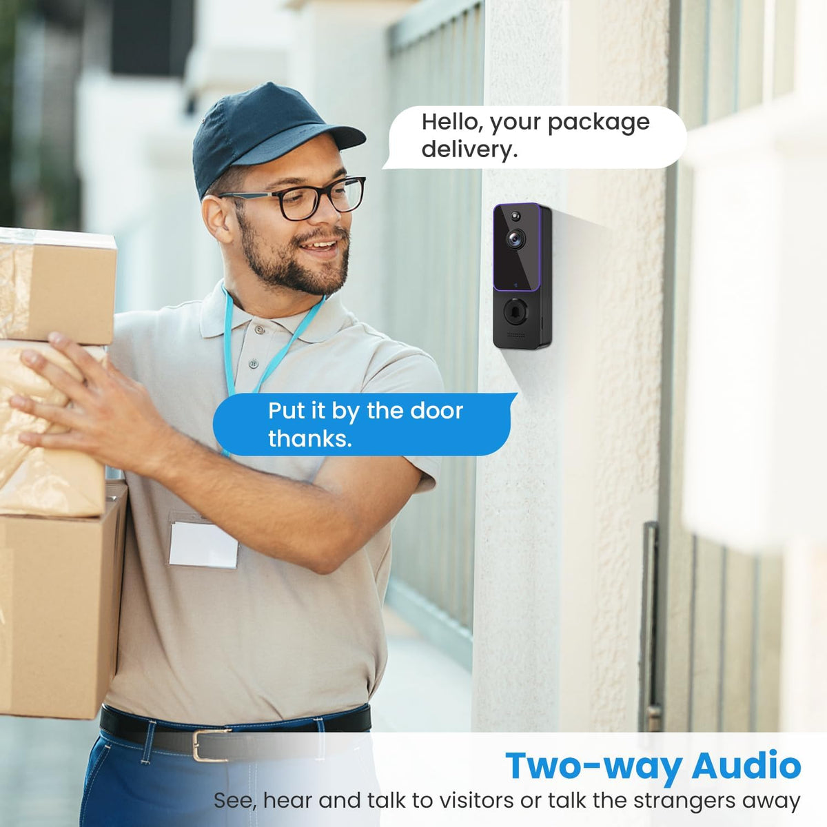 Wireless Doorbell Camera with Night Vision W628853
