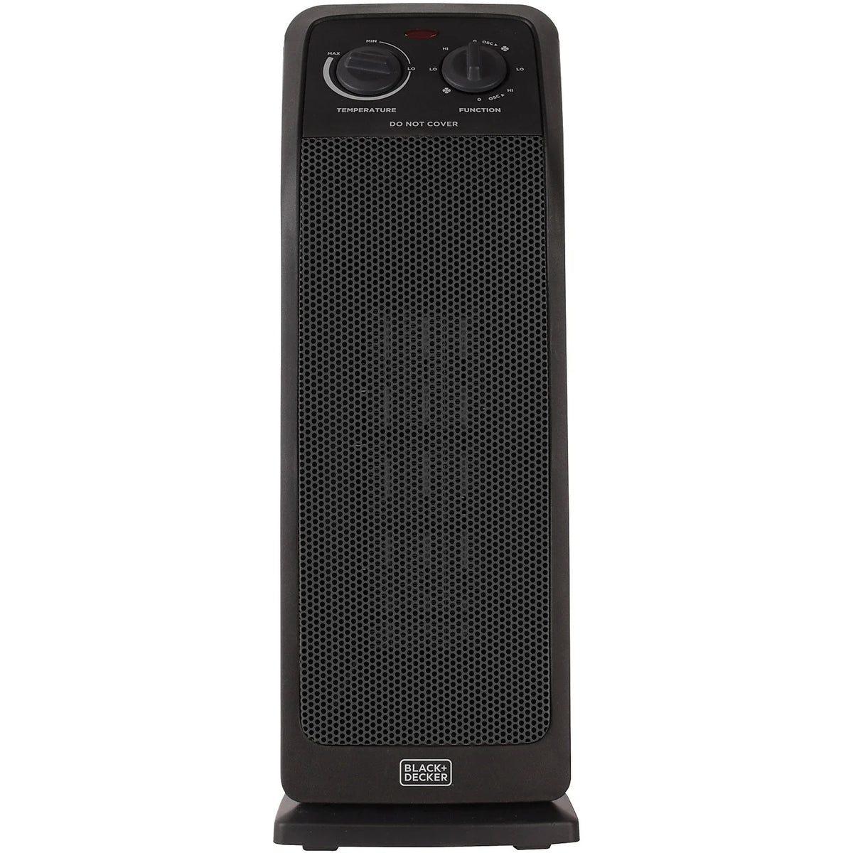 Black Oscillating Ceramic Tower Space Heater L643545
