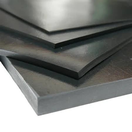 Neoprene 3/16 in. Thick x 36 in. Length x 240 in. Width Rubber Sheet, Black A845101