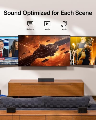 5.1CH Surround Sound Bar with Subwoofer, Dolby Atmos, 300W Q830755
