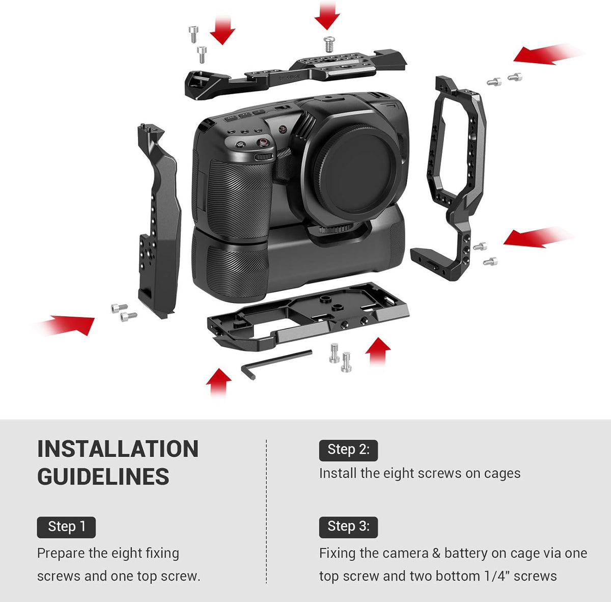 Camera Cage with Battery Grip Y5746
