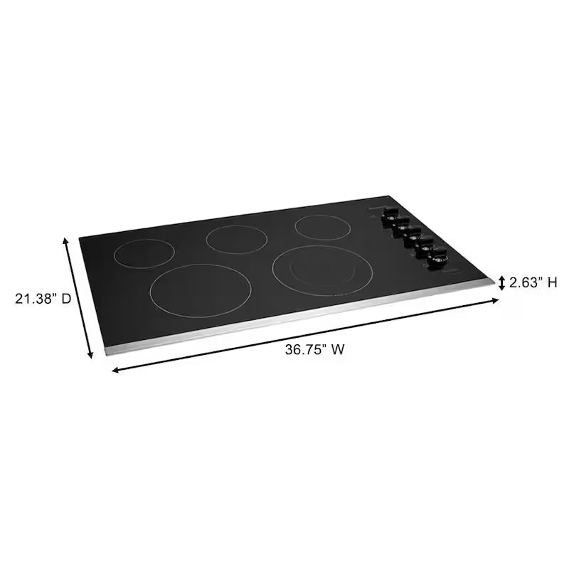 36 in. Electric Cooktop with 5 Elements L10874