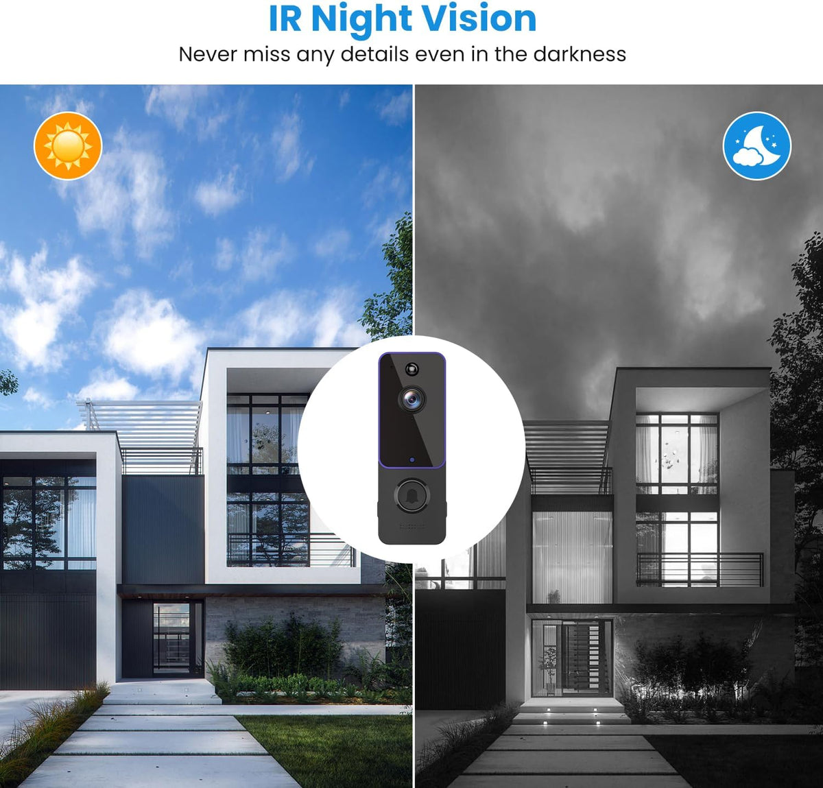 Wireless Doorbell Camera with Night Vision W628853