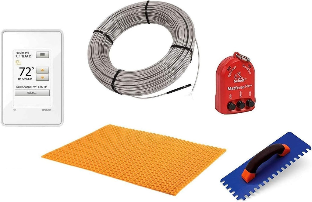 64 Square Feet Floor Heating Kit with WiFi Thermostat E207387
