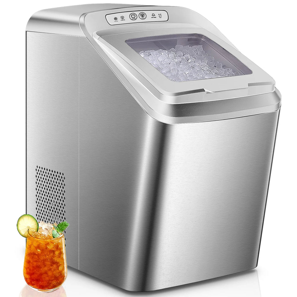 Countertop Nugget Ice Maker Stainless Steel L604