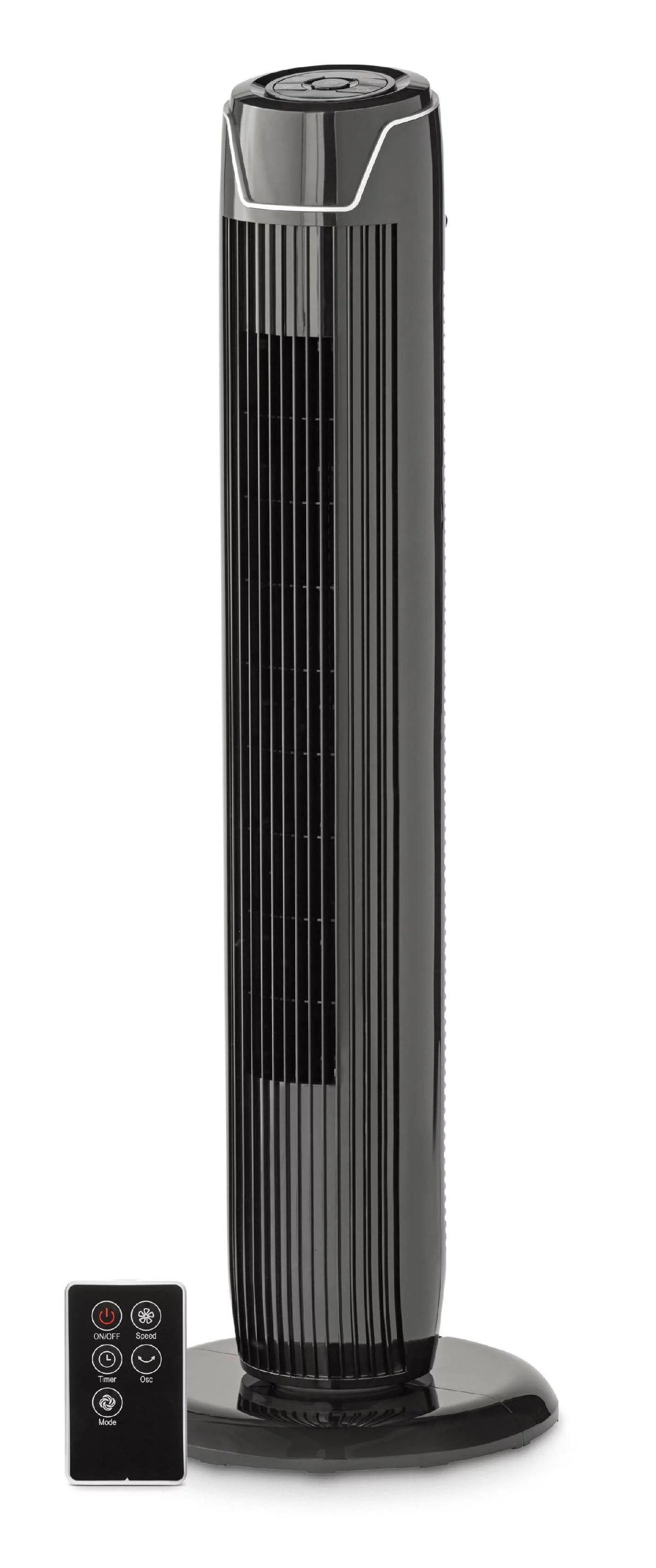 Black 3-Speed Oscillating Tower Fan S483
