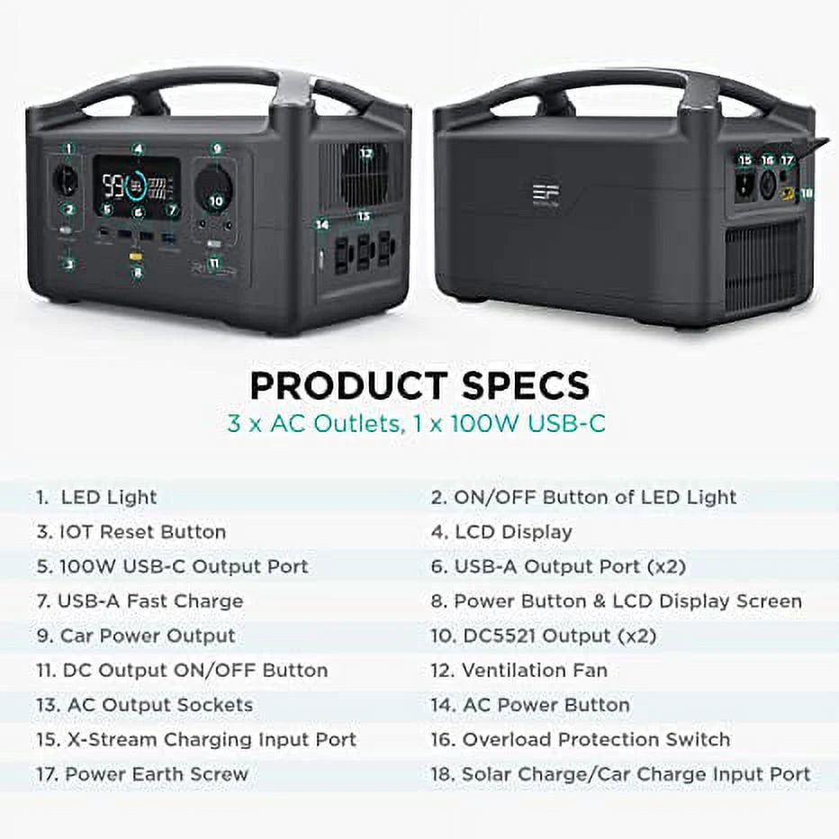 Portable Solar Generator Power Station X616