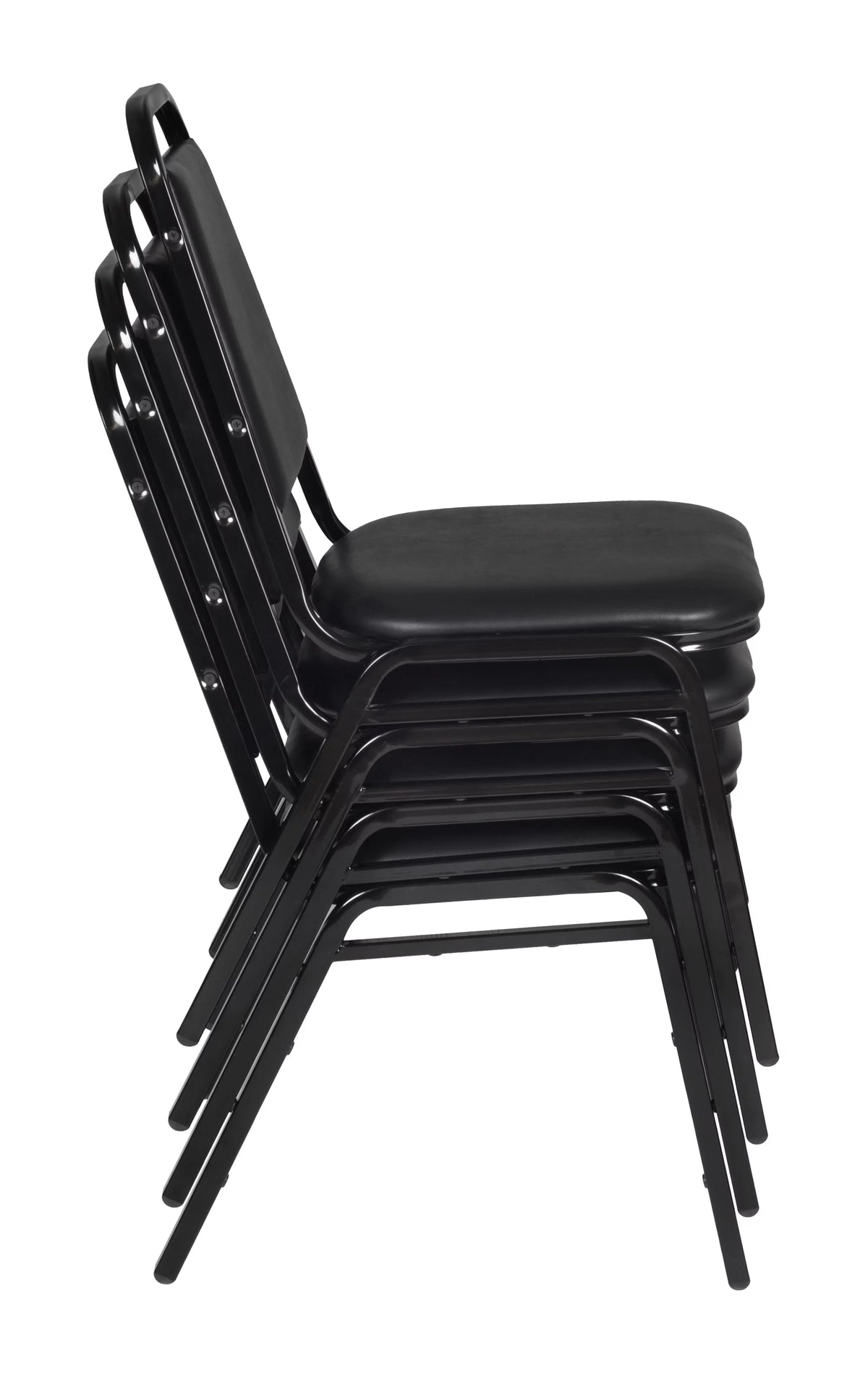 48 in. Round Breakroom Table with 4 Stack Chairs P69188