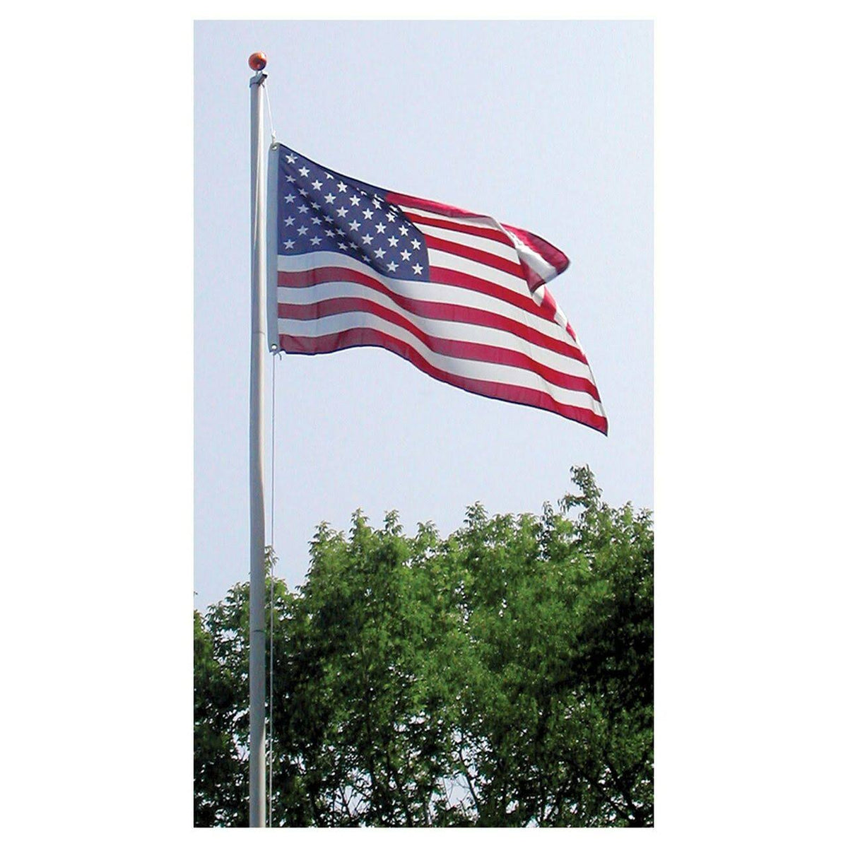 20ft Residential Flagpole with Nylon Flag 3ft x 5ft O314