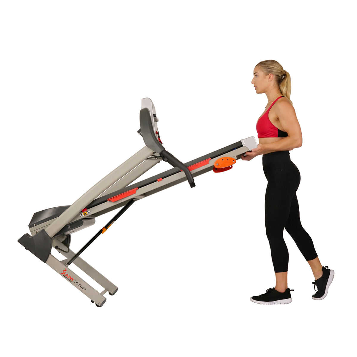 Manual Incline Folding Treadmill with Pulse Sensors L16663