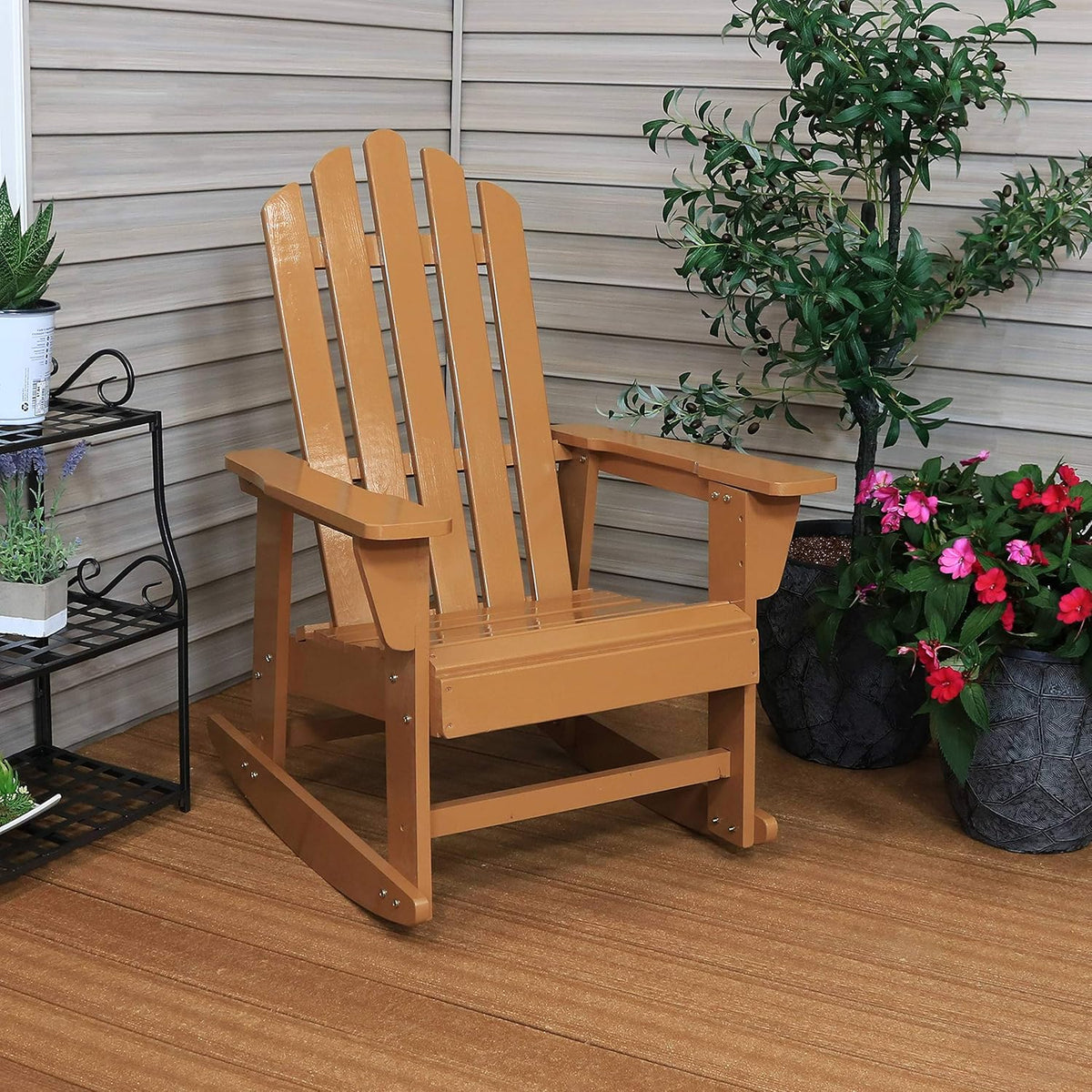 Adirondack Rocking Chair with Cedar Finish L876330