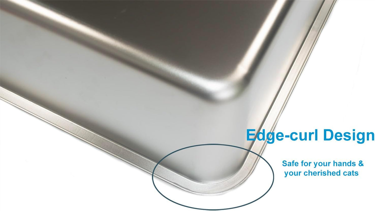 Extra Large Stainless Steel Litter Box with Smooth Surface E9486