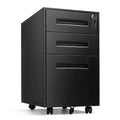 3 Drawer Rolling Metal Locking File Cabinet Q247379