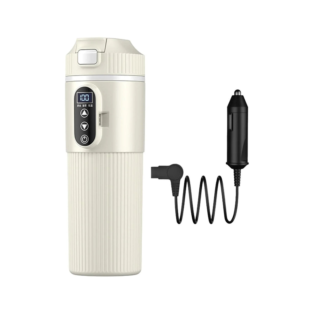 White Heated Car Kettle W1083