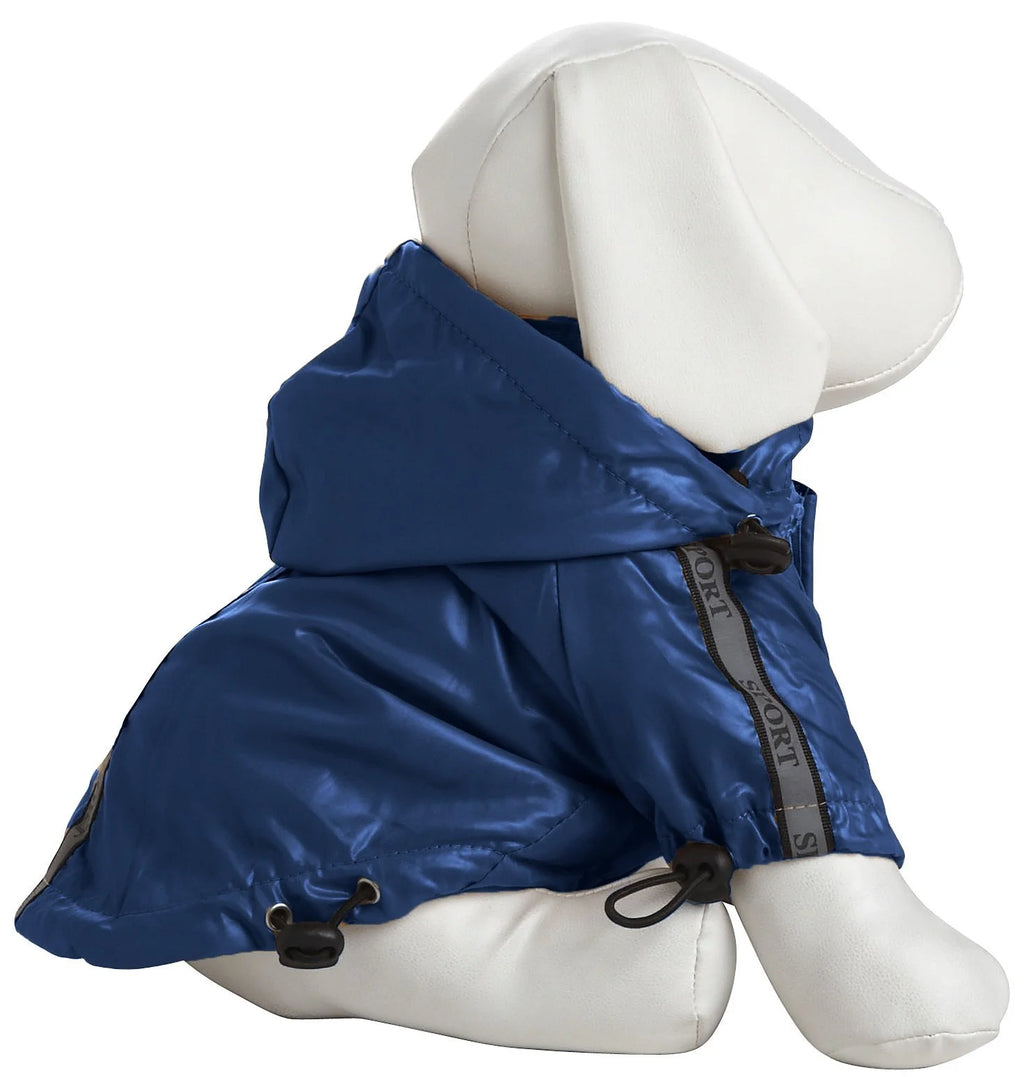 Reflective Weather-Proof Dog Raincoat with Removable Hood T407
