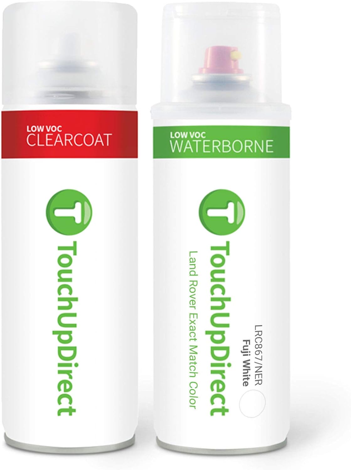 QAB Pearl White Automotive Touch Up Paint Aerosol Applicator Kit U195422