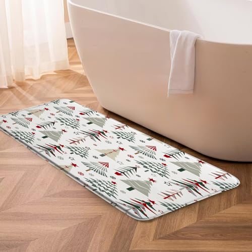 3 Piece Christmas Tree Bath Rug Set L58108