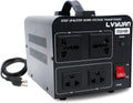 Voltage Transformer Converter 1000 Watt Step Up/Down 110-120 Volt to 220-240 Volt with 2 US outlets, 2 Universal outlets, Circuit Breaker Pack of 2 Q271645