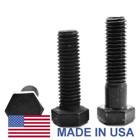 1 inch-8 x 2 1/4 inch Grade 8 Hex Cap Screw Black Oxide Pk 10 V665