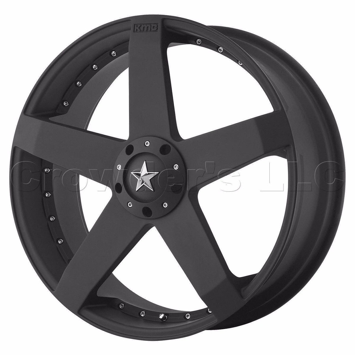 Matte Black Car Wheels 20x8 E28986