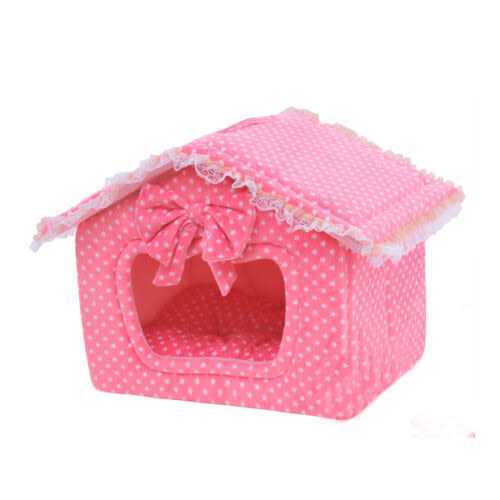 Pink Pet Dog Bed with Pillow E34088