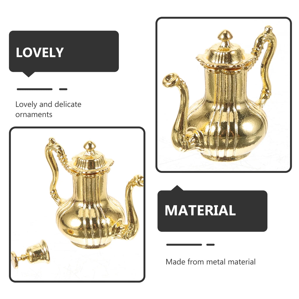 Miniature Metal Flask Kitchen Tea Set Toys D90633