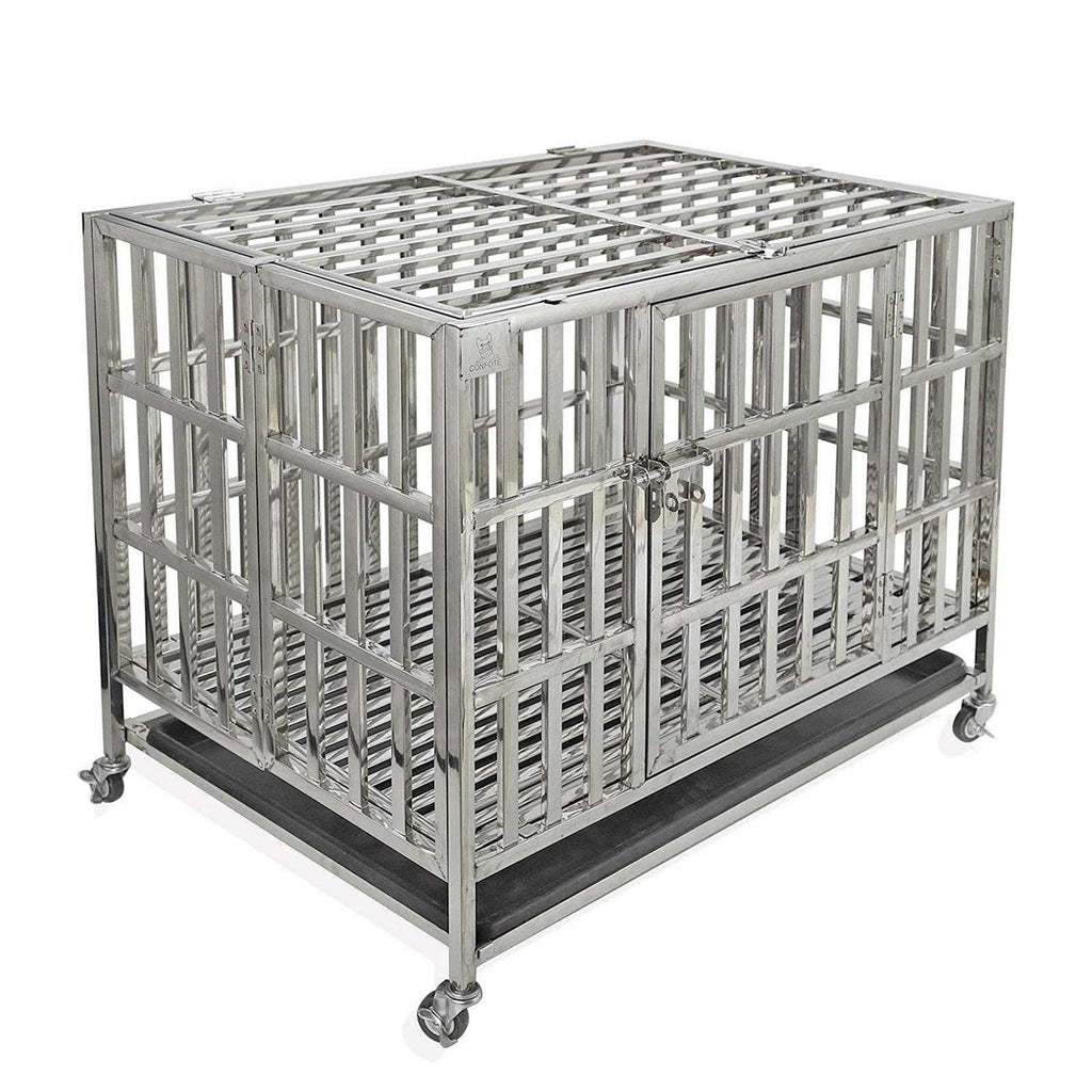 Heavy Duty Stainless Steel Dog Cage Kennel Crate and Playpen K2224