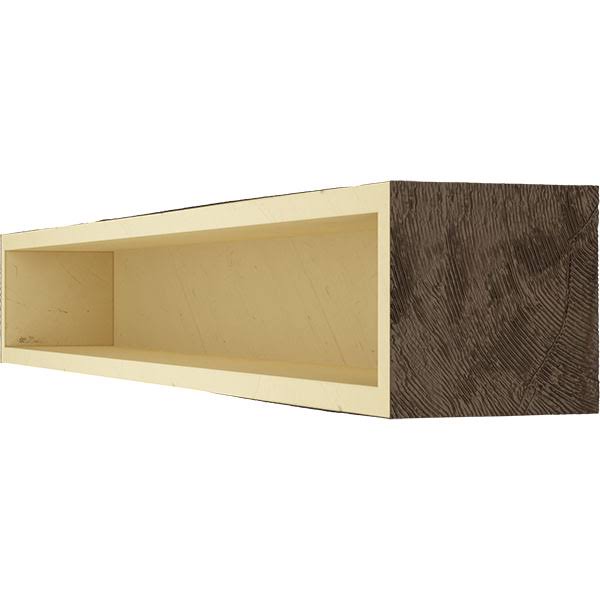 Natural Mahogany Knotty Pine Faux Wood Fireplace Mantel I5720