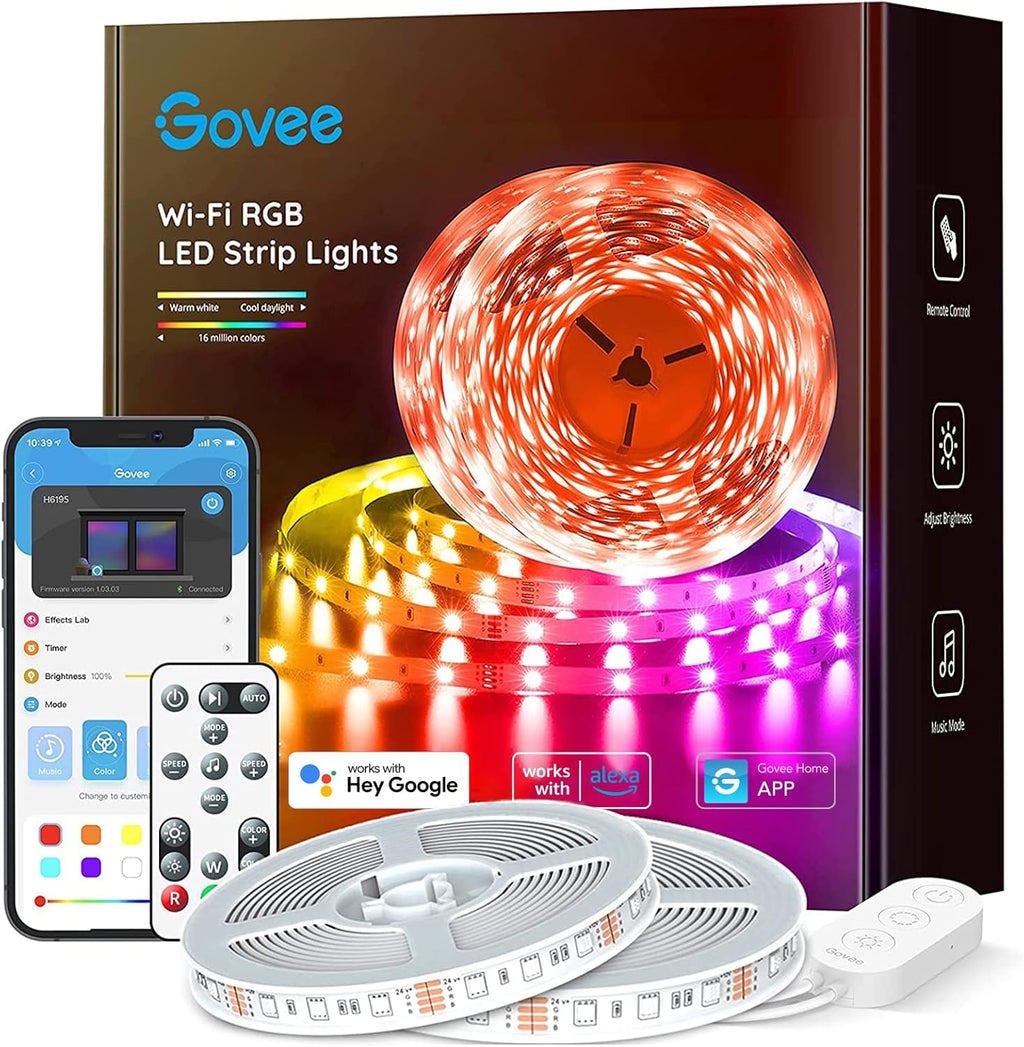 65.6ft Smart WiFi RGB LED Strip Lights Pack of 2 B920