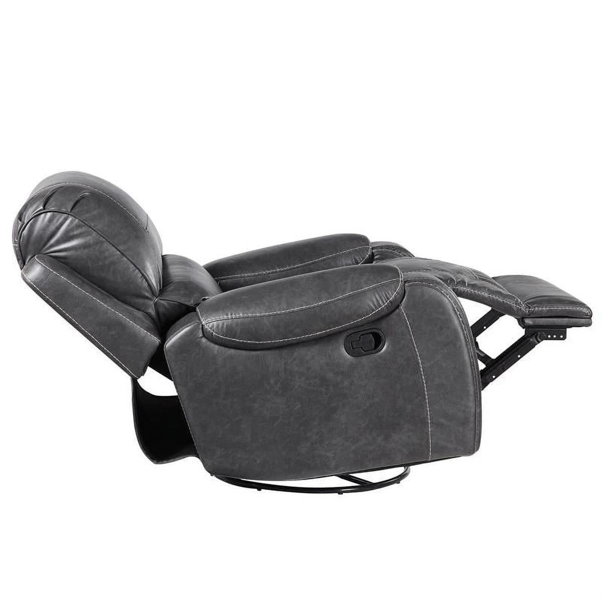 Gray Faux Leather Manual Reclining 3-Piece Motion Set S771760