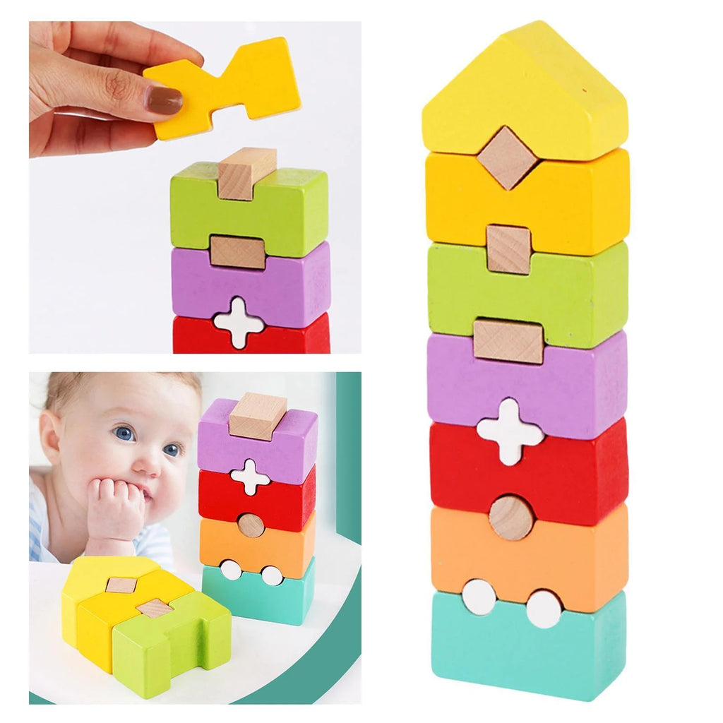 Rainbow Stacker Stacking Game Construction Toys M3779