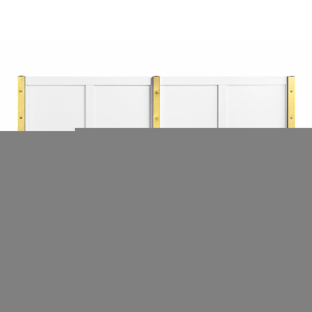 Queen Bed White High Gloss Finish R391434