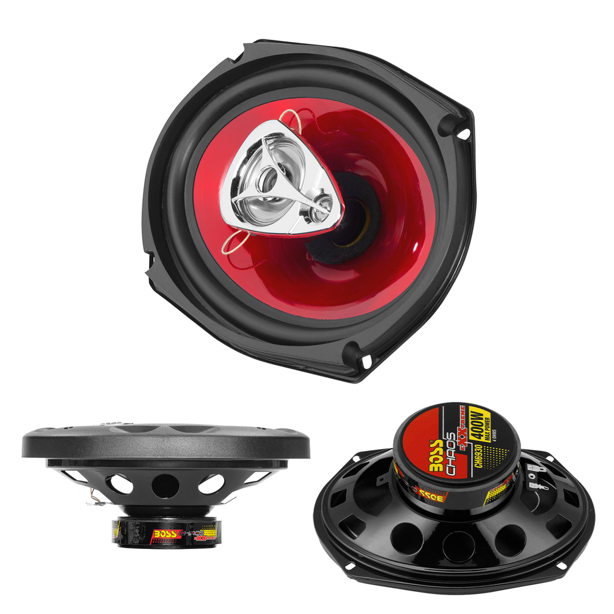 6 x 9 inch 3 Way Coaxial Car Speakers, Sold in Pairs R63895