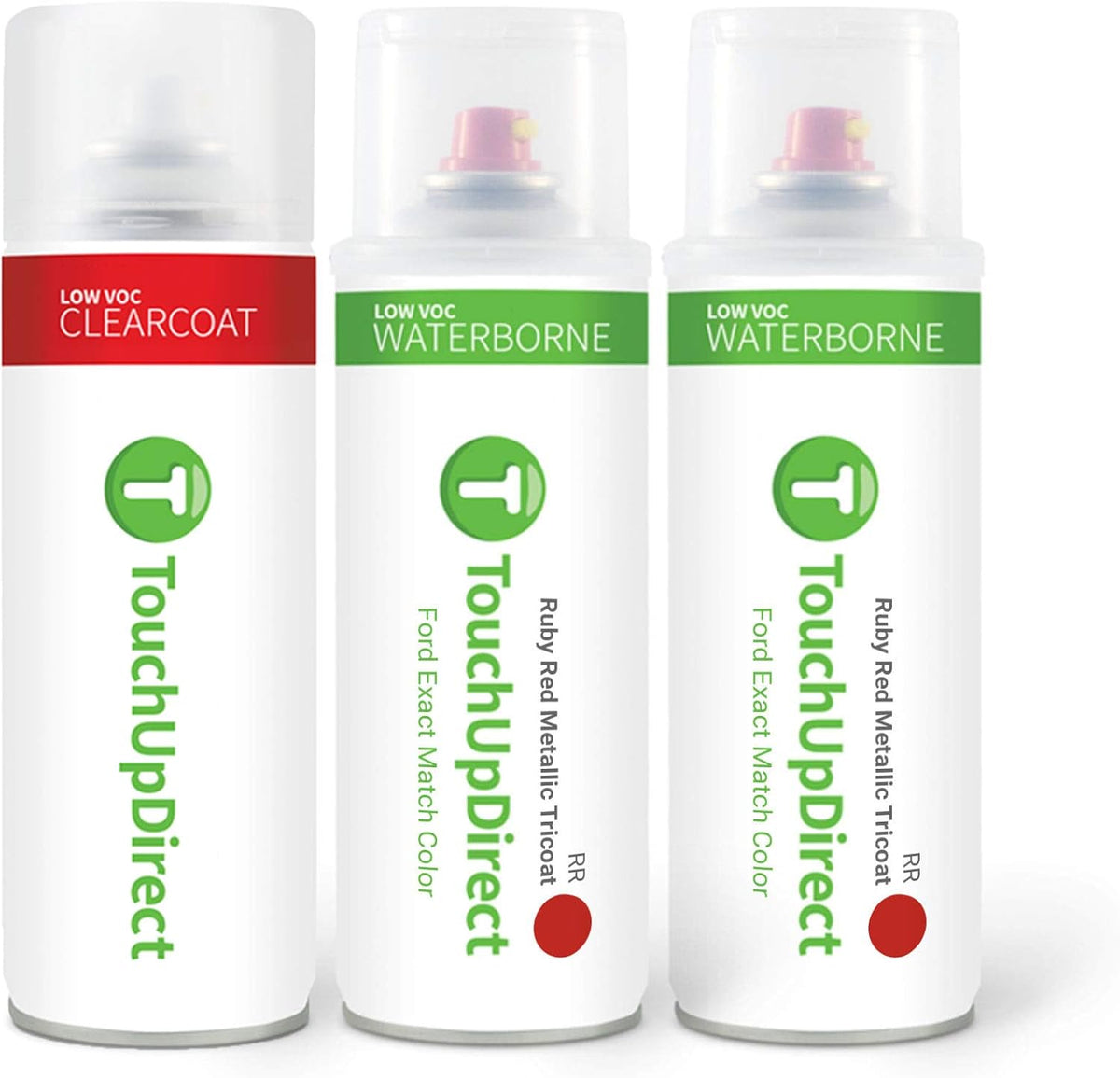 QAB Pearl White Automotive Touch Up Paint Aerosol Applicator Kit U195422