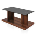 Contemporary Wood Coffee Table in Dark Walnut H225028