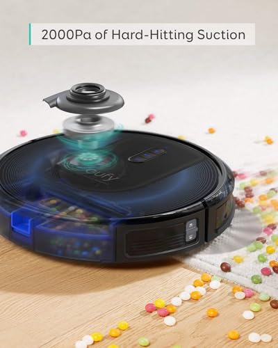 Robot Vacuum with Self Emptying, 2.85-Inch Slim Design K804477