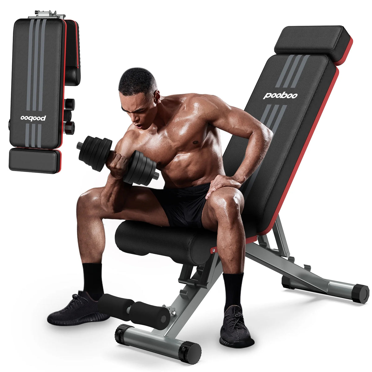 Weight Bench Folding Incline 660 lbs Capacity L14584