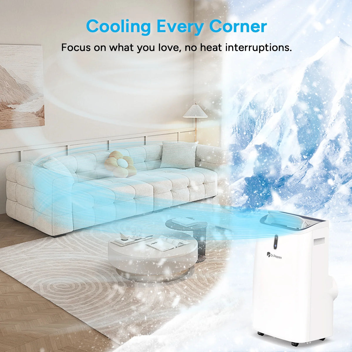 14000 BTU Smart WiFi Portable Air Conditioner M831