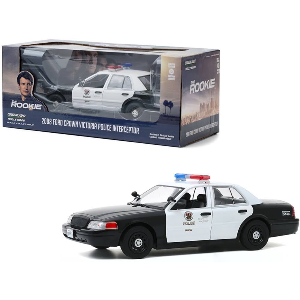 White and Black 1/24 Ford Crown Victoria V792080